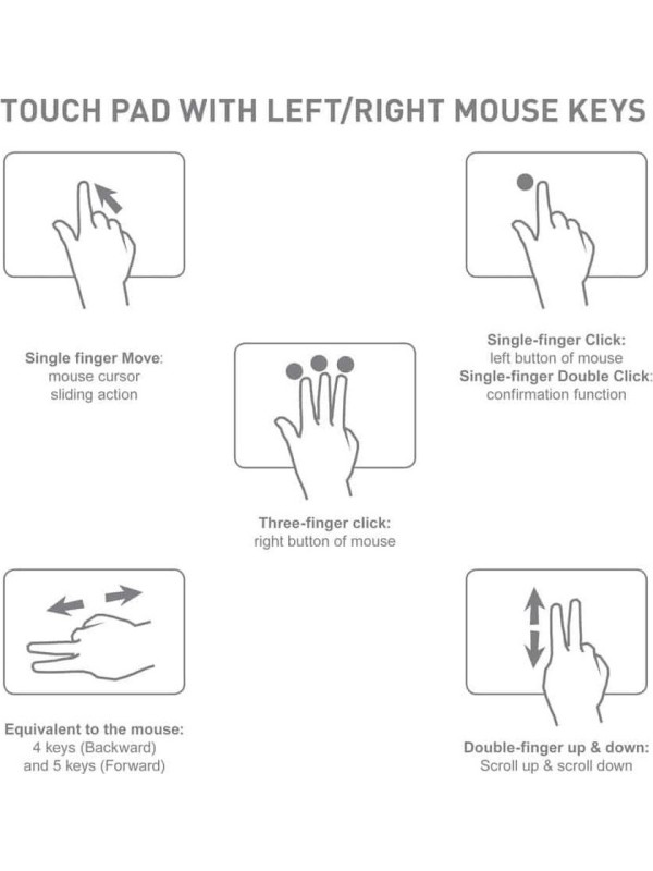 Omega OKB004B Ασύρματο Πληκτρολόγιο με Touchpad Αγγλικό US Omega OKB004B Ασύρματο Πληκτρολόγιο με Touchpad Αγγλικό US