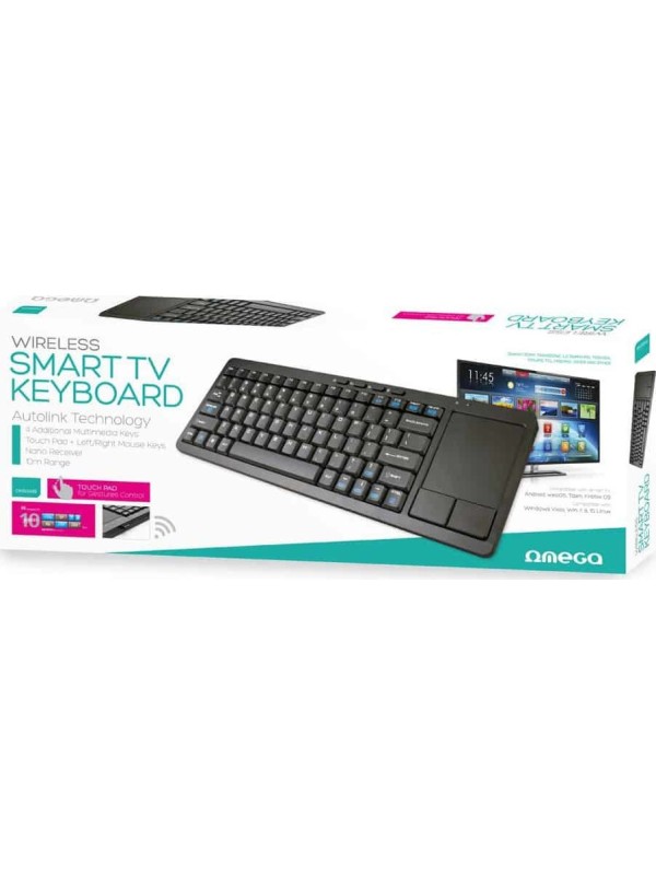 Omega OKB004B Ασύρματο Πληκτρολόγιο με Touchpad Αγγλικό US Omega OKB004B Ασύρματο Πληκτρολόγιο με Touchpad Αγγλικό US