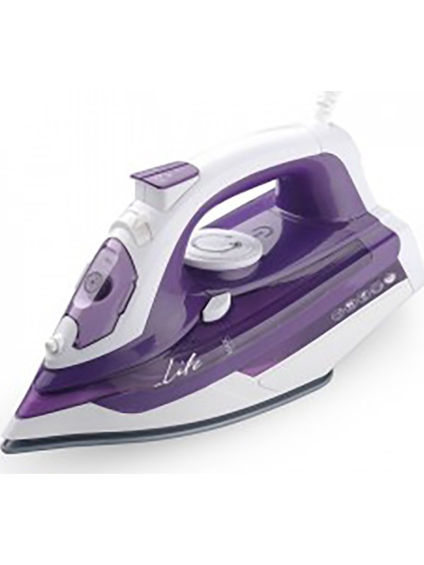 Life SI-100 Σίδερο Ατμού 2400W με Κεραμική Πλάκα και Συνεχόμενη Παροχή 25gr/min 221-0092 Life SI-100 Σίδερο Ατμού 2400W με Κεραμική Πλάκα και Συνεχόμενη Παροχή 25gr/min 221-0092