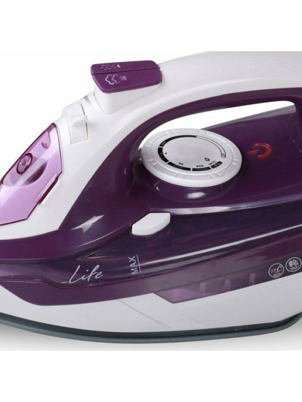 Life SI-100 Σίδερο Ατμού 2400W με Κεραμική Πλάκα και Συνεχόμενη Παροχή 25gr/min 221-0092 Life SI-100 Σίδερο Ατμού 2400W με Κεραμική Πλάκα και Συνεχόμενη Παροχή 25gr/min 221-0092