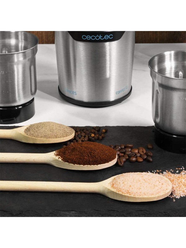 Cecotec TitanMill 300 DuoClean 01559 Ηλεκτρικός Μύλος Καφέ 300W με Χωρητικότητα 90gr Ασημί Cecotec TitanMill 300 DuoClean 01559 Ηλεκτρικός Μύλος Καφέ 300W με Χωρητικότητα 90gr Ασημί