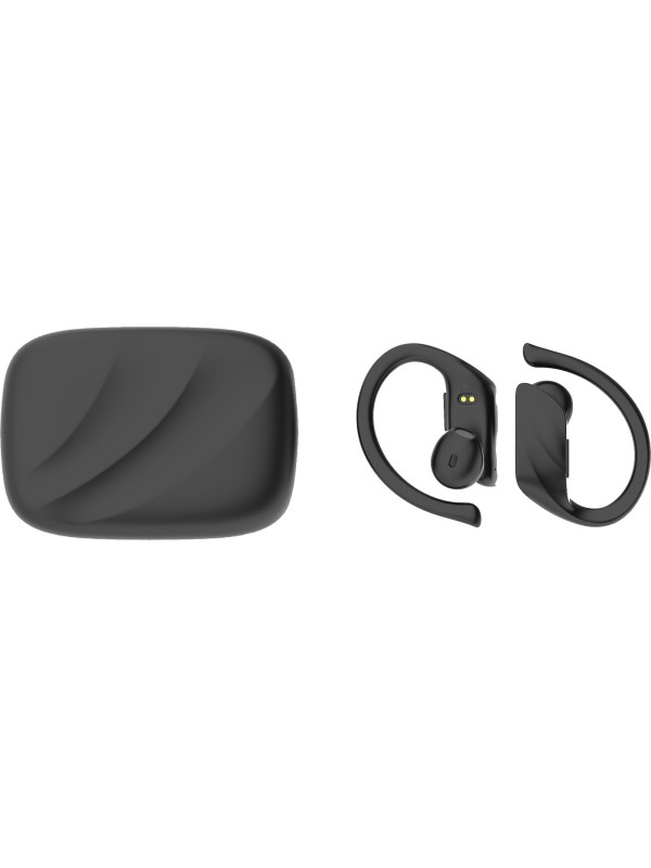 Lamtech LAM021820 Earbud Bluetooth Handsfree Ακουστικά με Θήκη Φόρτισης Μαύρα 