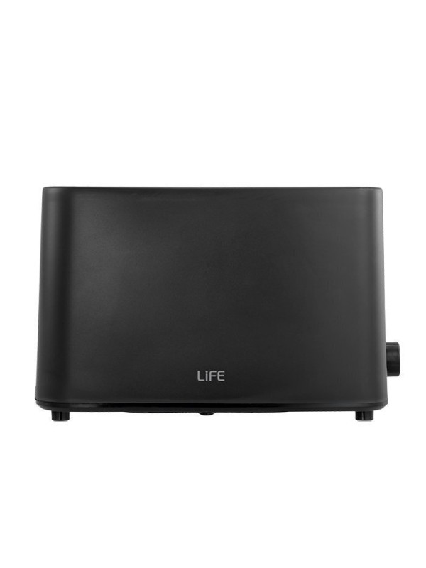 Life Crunchy Φρυγανιέρα 2 Θέσεων 750W Μαύρη 221-0444