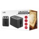 Life Crunchy Φρυγανιέρα 2 Θέσεων 750W Μαύρη 221-0444