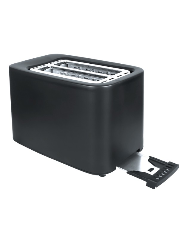 Life Crunchy Φρυγανιέρα 2 Θέσεων 750W Μαύρη 221-0444