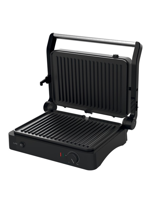 Life Jade Contact Τοστιέρα με Αποσπώμενες Πλάκες για 2 Τοστ 2000W Μαύρη