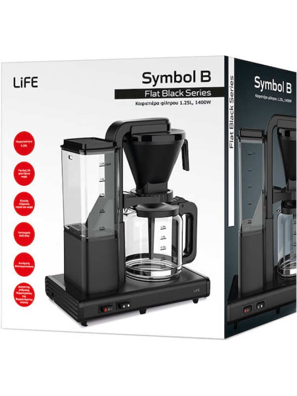 Life Symbol Καφετιέρα Φίλτρου 1400W 221-0484