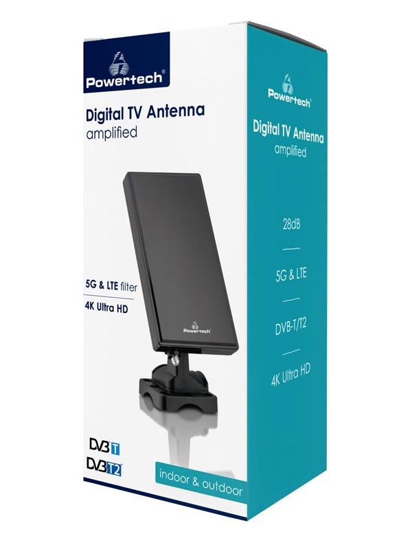 Powertech PT-1005 Εσωτερική Κεραία Τηλεόρασης (απαιτεί τροφοδοσία) σε Μαύρο Χρώμα Σύνδεση με Ομοαξονικό (Coaxial) Καλώδιο Powertech PT-1005 Εσωτερική Κεραία Τηλεόρασης (απαιτεί τροφοδοσία) σε Μαύρο Χρώμα Σύνδεση με Ομοαξονικό (Coaxial) Καλώδιο