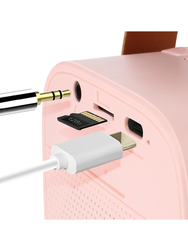 Maxlife Σύστημα Karaoke με Ασύρματo Μικρόφωνo MXKS-100 σε Ροζ Χρώμα