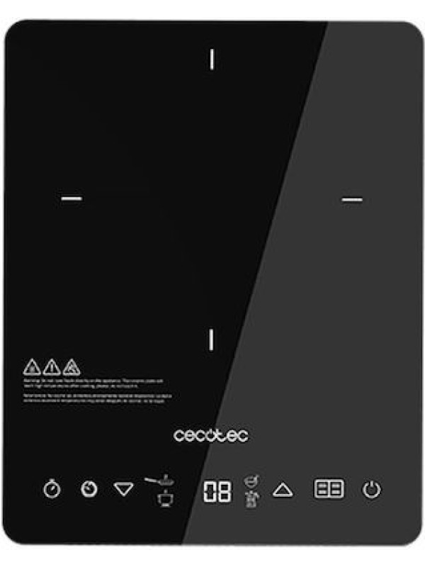 Cecotec Full Crystal Onyx Επιτραπέζια Εστία Επαγωγική Μονή Μαύρη Cecotec Full Crystal Onyx Επιτραπέζια Εστία Επαγωγική Μονή Μαύρη