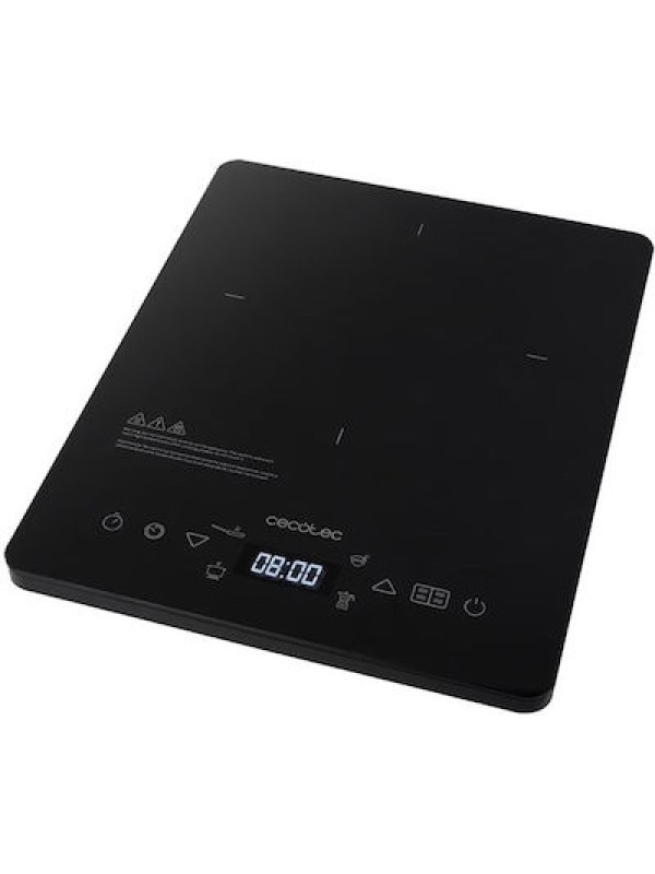 Cecotec Full Crystal Onyx Επιτραπέζια Εστία Επαγωγική Μονή Μαύρη Cecotec Full Crystal Onyx Επιτραπέζια Εστία Επαγωγική Μονή Μαύρη