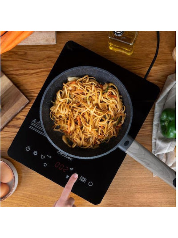 Cecotec Full Crystal Onyx Επιτραπέζια Εστία Επαγωγική Μονή Μαύρη Cecotec Full Crystal Onyx Επιτραπέζια Εστία Επαγωγική Μονή Μαύρη