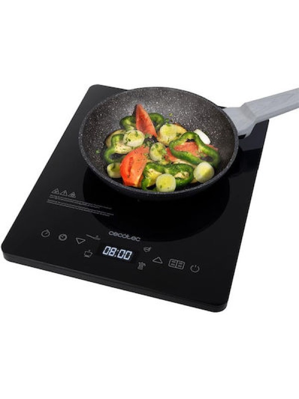 Cecotec Full Crystal Onyx Επιτραπέζια Εστία Επαγωγική Μονή Μαύρη Cecotec Full Crystal Onyx Επιτραπέζια Εστία Επαγωγική Μονή Μαύρη