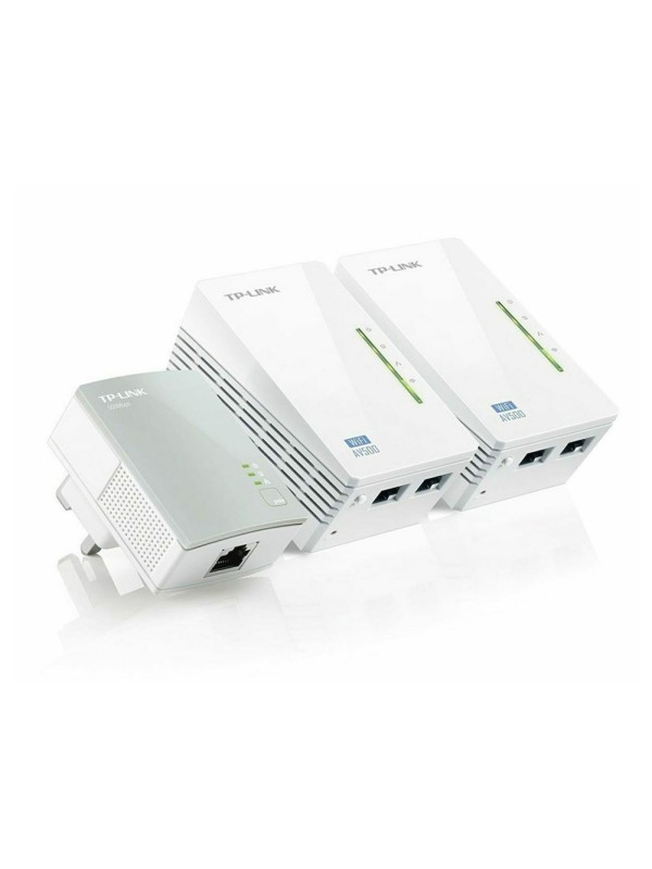 TP-LINK TL-WPA4220T KIT v1 Powerline Τριπλό για Ασύρματη Σύνδεση Wi‑Fi 4 και 2 Θύρες Ethernet
