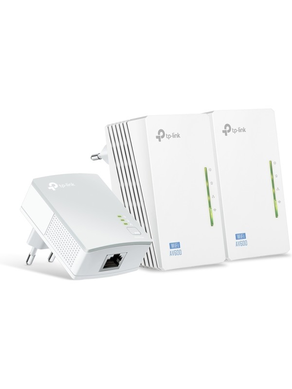 TP-LINK TL-WPA4220T KIT v1 Powerline Τριπλό για Ασύρματη Σύνδεση Wi‑Fi 4 και 2 Θύρες Ethernet