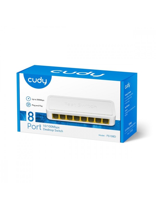 Cudy FS108D Unmanaged L2 Switch με 8 Θύρες Ethernet