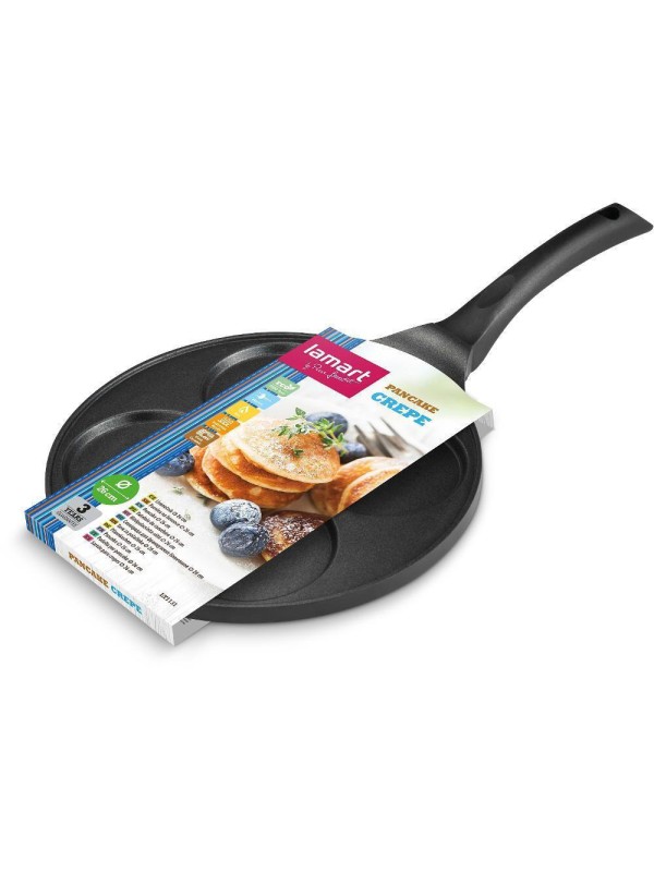 Lamart Βαφλιέρα Τηγάνι LT-1131 από Αλουμίνιο με Αντικολλητική Επίστρωση 26cm