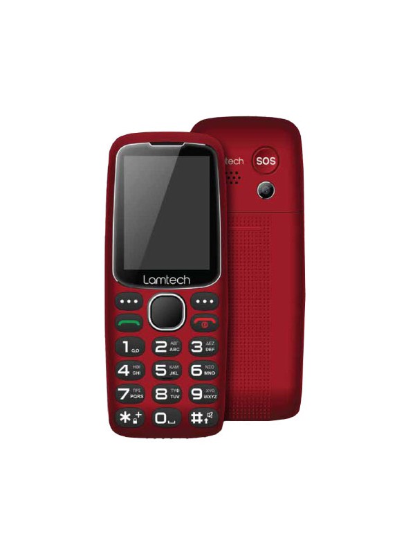 Lamtech Tiny L II Dual SIM Κινητό με Μεγάλα Κουμπιά Κόκκινο 113164