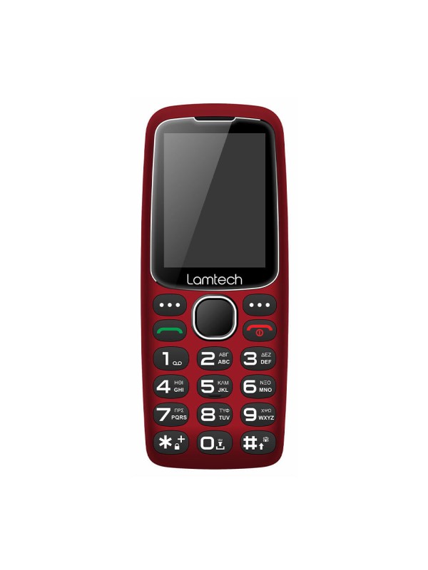Lamtech Tiny L II Dual SIM Κινητό με Μεγάλα Κουμπιά Κόκκινο 113164