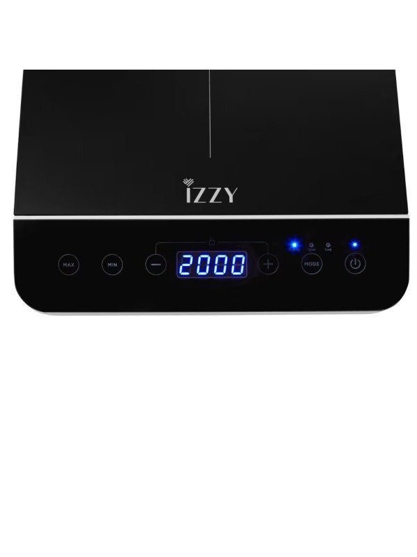 Izzy Επιτραπέζια Εστία Επαγωγική Μονή Μαύρη IZ-1204  Κωδικός: 225317 
