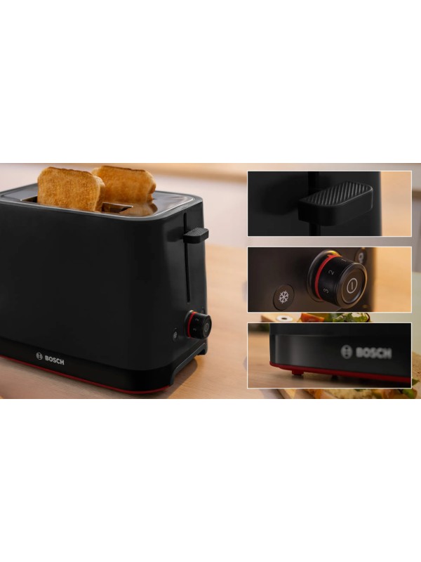 Bosch MyMoment Φρυγανιέρα 2 Θέσεων TAT 2 M 123 950W Μαύρη Bosch MyMoment Φρυγανιέρα 2 Θέσεων TAT 2 M 123 950W Μαύρη