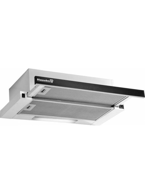 Hausberg HB-1285INOX Συρόμενος Απορροφητήρας 60cm με 2 Μοτέρ Inox Hausberg HB-1285INOX Συρόμενος Απορροφητήρας 60cm με 2 Μοτέρ Inox