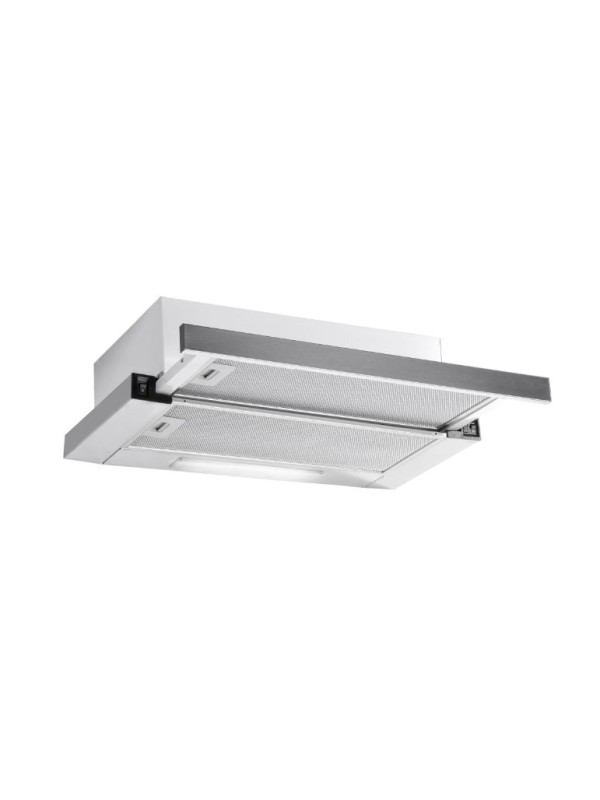 Hausberg HB-1285INOX Συρόμενος Απορροφητήρας 60cm με 2 Μοτέρ Inox