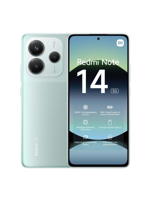 Xiaomi Redmi Note 14 5G Dual SIM (6/128GB) Coral Green Xiaomi Redmi Note 14 5G Dual SIM (6/128GB) Coral Green