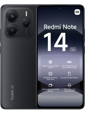 Xiaomi Redmi Note 14 NFC 5G Dual SIM (6/128GB) Midnight Black Xiaomi Redmi Note 14 NFC 5G Dual SIM (6/128GB) Midnight Black