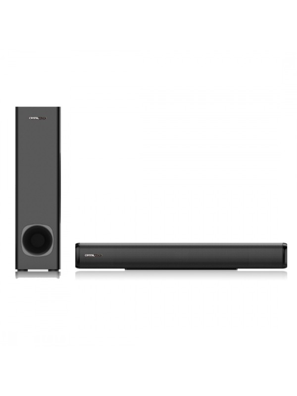 Crystal Audio CASB160S Soundbar 2.1 Bluetooth και HDMI 160W με Τηλεχειριστήριο Μαύρο