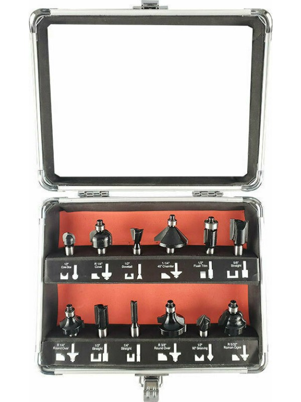 Bormann Pro BHT1620 Σετ Φρέζες για Ρούτερ Σετ Φρέζες Καρβιδίου 8mm 12τμχ Bormann Pro BHT1620 Σετ Φρέζες για Ρούτερ Σετ Φρέζες Καρβιδίου 8mm 12τμχ