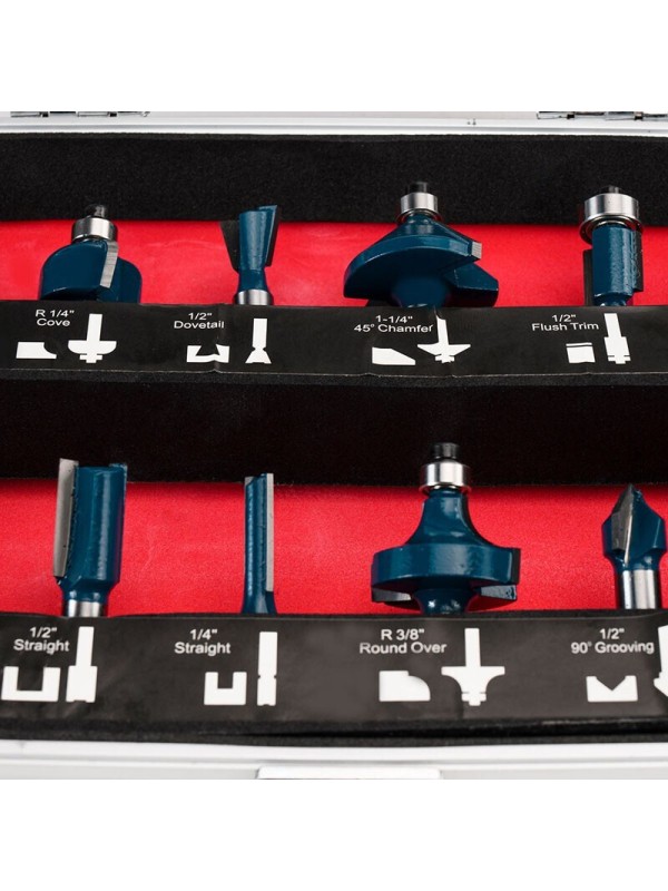 Bormann Pro BHT1620 Σετ Φρέζες για Ρούτερ Σετ Φρέζες Καρβιδίου 8mm 12τμχ Bormann Pro BHT1620 Σετ Φρέζες για Ρούτερ Σετ Φρέζες Καρβιδίου 8mm 12τμχ