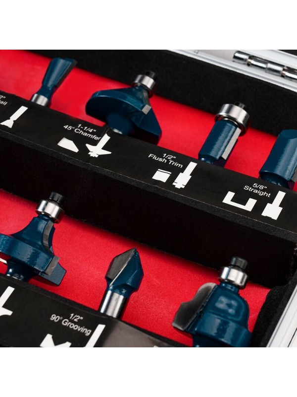 Bormann Pro BHT1620 Σετ Φρέζες για Ρούτερ Σετ Φρέζες Καρβιδίου 8mm 12τμχ Bormann Pro BHT1620 Σετ Φρέζες για Ρούτερ Σετ Φρέζες Καρβιδίου 8mm 12τμχ