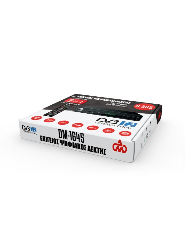 DM Pro DVB-T2 Ψηφιακός Δέκτης Mpeg-4 Full HD (1080p) με Λειτουργία PVR (Εγγραφή σε USB) Σύνδεσεις SCART / HDMI / USB DM Pro DVB-T2 Ψηφιακός Δέκτης Mpeg-4 Full HD (1080p) με Λειτουργία PVR (Εγγραφή σε USB) Σύνδεσεις SCART / HDMI / USB
