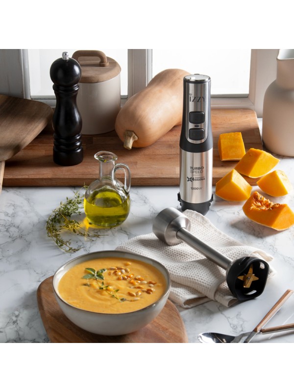 Izzy Ultra Speed IZ-1702 Ραβδομπλέντερ με Ανοξείδωτη Ράβδο 1200W Ασημί