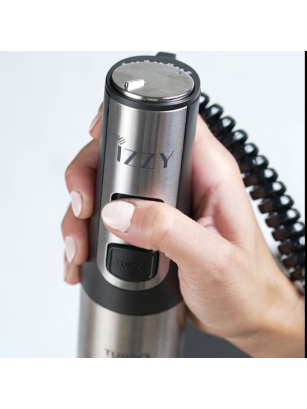 Izzy Ultra Speed IZ-1702 Ραβδομπλέντερ με Ανοξείδωτη Ράβδο 1200W Ασημί