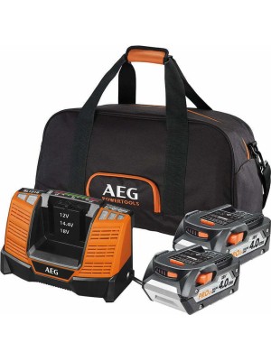 AEG LL1840SLK1 Σετ 2 Μπαταρίες Λιθίου 18V 4Ah με Φορτιστή 18V (4935479809) AEG LL1840SLK1 Σετ 2 Μπαταρίες Λιθίου 18V 4Ah με Φορτιστή 18V (4935479809)
