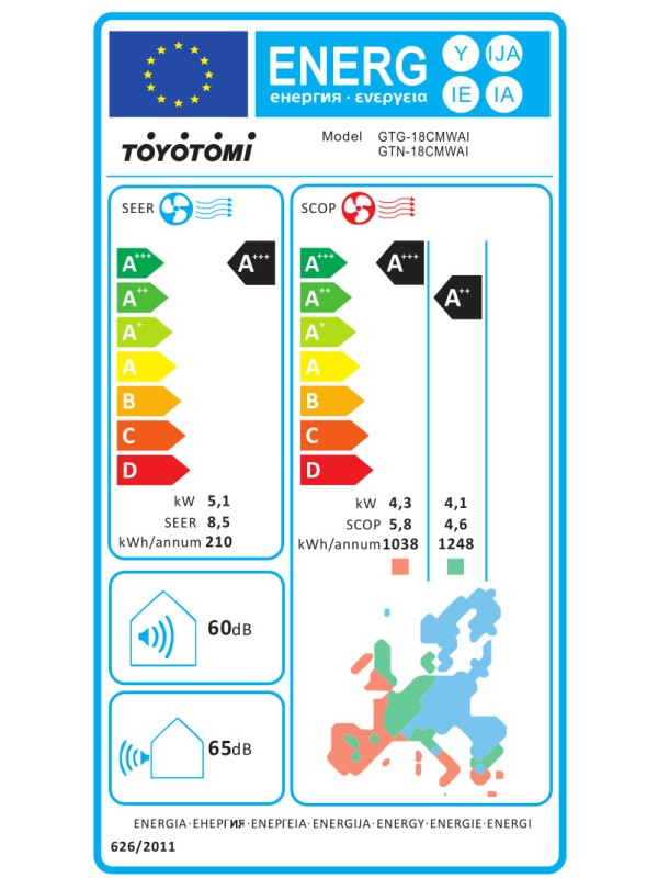 Toyotomi Gosai - AI Κλιματιστικό Inverter 18000 BTU A+++/A++ με Τεχνητή Νοημοσύνη Whisper White Κωδικός: GTN/GTG-18CMWAI Toyotomi Gosai - AI Κλιματιστικό Inverter 18000 BTU A+++/A++ με Τεχνητή Νοημοσύνη Whisper White Κωδικός: GTN/GTG-18CMWAI