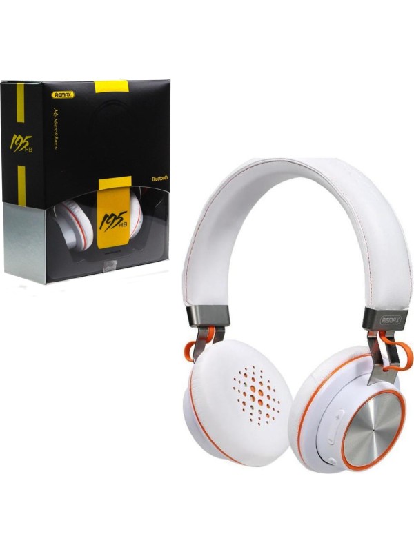 Remax RB-195HB Ασύρματα/Ενσύρματα On Ear Ακουστικά με 14 ώρες Λειτουργίας Λευκά Remax RB-195HB Ασύρματα/Ενσύρματα On Ear Ακουστικά με 14 ώρες Λειτουργίας Λευκά