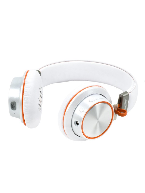 Remax RB-195HB Ασύρματα/Ενσύρματα On Ear Ακουστικά με 14 ώρες Λειτουργίας Λευκά Remax RB-195HB Ασύρματα/Ενσύρματα On Ear Ακουστικά με 14 ώρες Λειτουργίας Λευκά