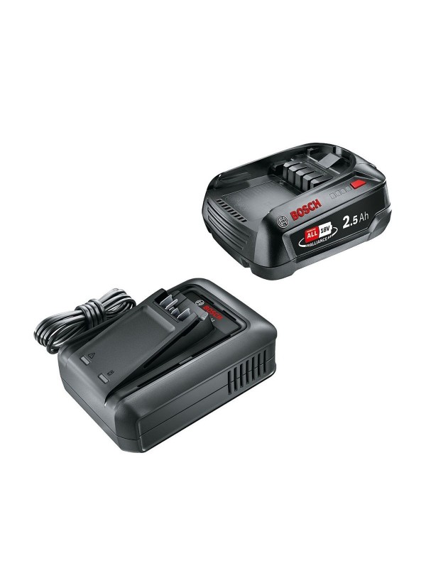 Bosch Σετ Μπαταρίας Χωρητικότητας 2.5Ah 18V με Φορτιστή Κωδικός: 1600A031T4 