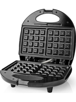 Nedis KAWP 200 BK Βαφλιέρα 2 Θέσεων σε Ορθογώνιο Σχήμα 750W
