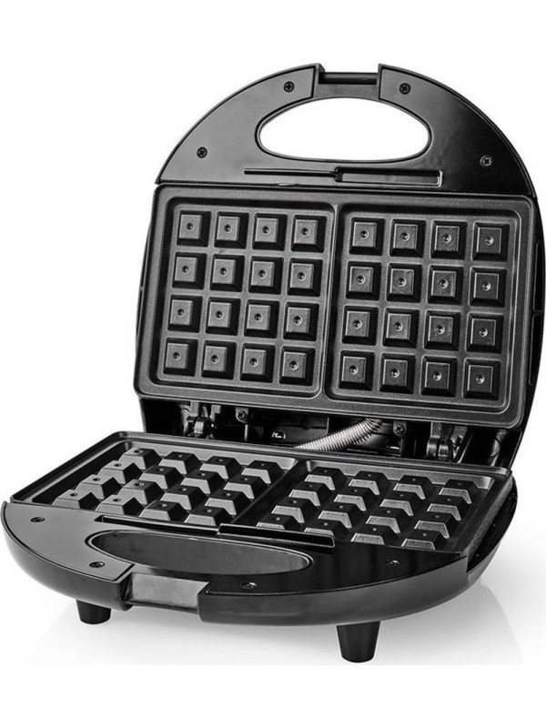 Nedis KAWP 200 BK Βαφλιέρα 2 Θέσεων σε Ορθογώνιο Σχήμα 750W