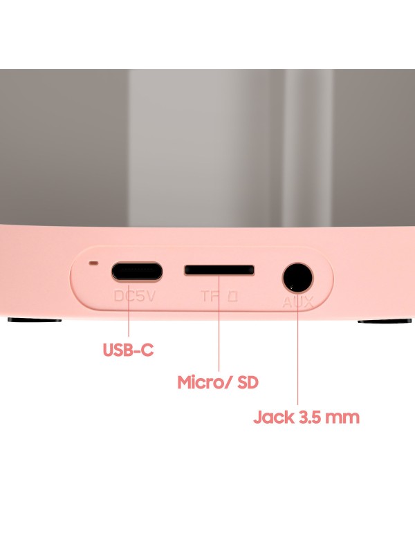 Maxlife Ηχείο Karaoke με Ασύρματα Μικρόφωνα και Εφέ Φωτισμού MXKS-200 σε Ροζ Χρώμα