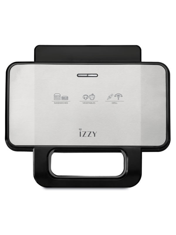 Izzy IZ-2036 Τοστιέρα Γκριλιέρα με Αποσπώμενες Πλάκες 1000W Inox