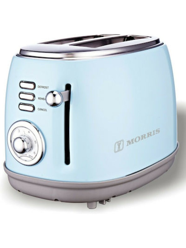 Morris R20817TSB Φρυγανιέρα 2 Θέσεων 850W Μπλε Morris R20817TSB Φρυγανιέρα 2 Θέσεων 850W Μπλε