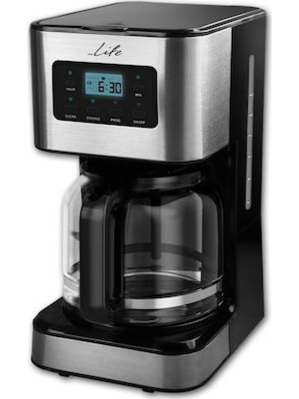 Life CM-200 Καφετιέρα Φίλτρου 950W Silver 221-0093 Life CM-200 Καφετιέρα Φίλτρου 950W Silver 221-0093