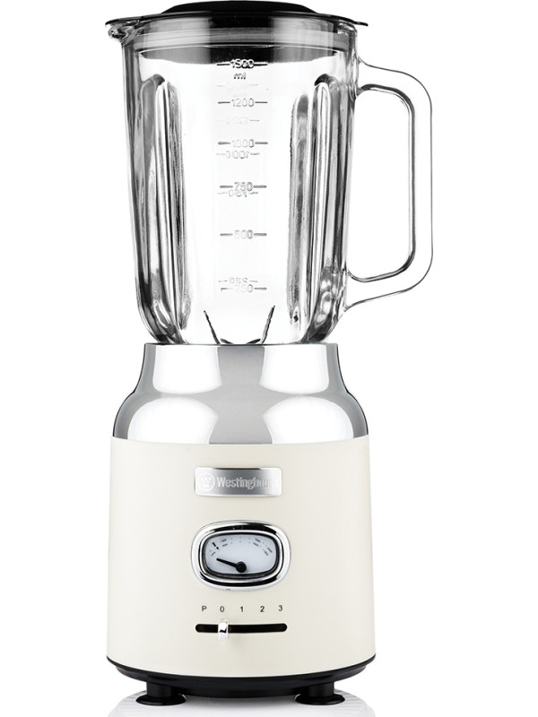 Westinghouse Μπλέντερ για Smoothies με Γυάλινη Κανάτα 1.5lt 600W Λευκό WKBE221WH