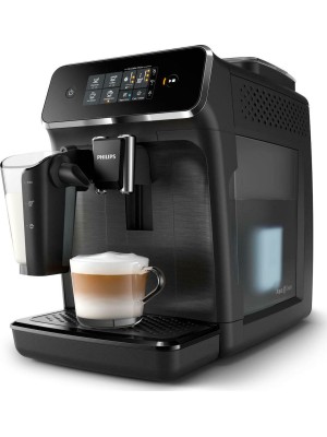 Philips Series 2200 Αυτόματη Μηχανή Espresso 1500W Πίεσης 15bar για Cappuccino με Μύλο Άλεσης Μαύρη EP 2230/10
