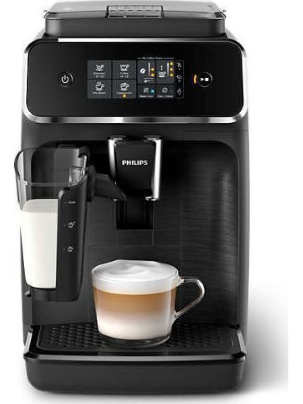 Philips Series 2200 Αυτόματη Μηχανή Espresso 1500W Πίεσης 15bar για Cappuccino με Μύλο Άλεσης Μαύρη EP 2230/10